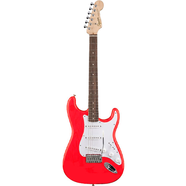 Squier by Fender Debut Stratocaster Electric Guitar with White Pickguard Laurel FB