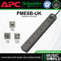 APC PME6U2B-UK Power Surge Protector 6 Way Extension Socket With 2 USB A (PME6U2BUK PME6BUK)