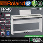 Roland FP-40 88-Key Digital Piano Portable Package Electric Weighted Keyboard (FP40)