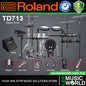 Roland TD713 Digital Electronic V-Drums 7 Series Kit Package with Studio Monitor Amplifier