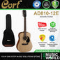 Cort AD810-12E Dreadnough Spruce Top Acoustic Guitar (AD81012E AD810 12E)