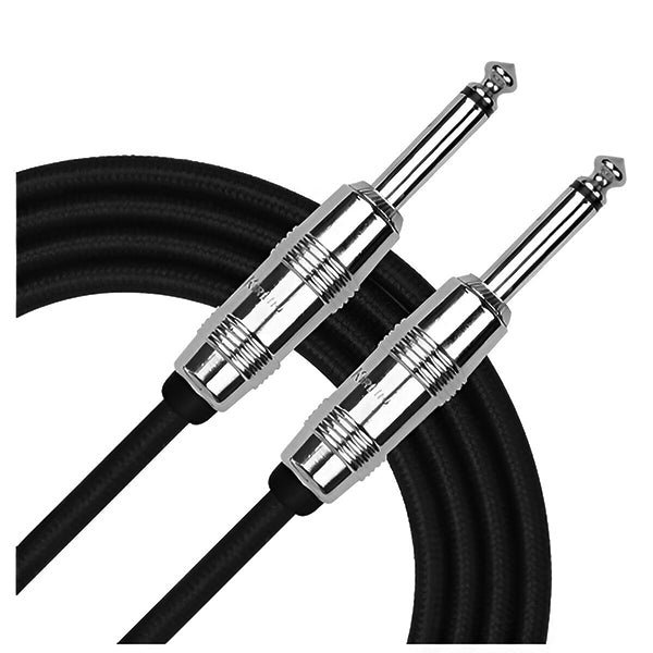 Kirlin IWCX-261PNQ 3 Meter 1/4 Metal Plug Woven Nylon Jacket Instrument Cable (IWCX261PNQ)