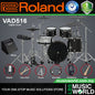 Roland VAD516 5 Pieces Digital V-Drums Kit Acoustic Design Electronic Drum Set with Amplifier