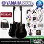 Yamaha FGX820C 41'' Dreadnought Solid Spruce Acoustic Electric Guitar- Black (FGX 820C)