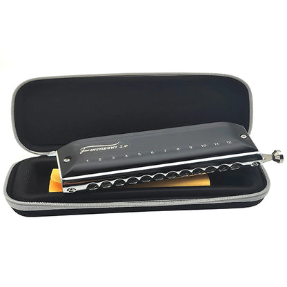 Easttop FORERUNNER 2.0 12 Hole 48 Tones Chromatic Harmonica Suitable for Beginner and Professional
