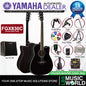 Yamaha FGX830C 41" Dreadnought Solid Spruce Acoustic Electric Guitar With Pickup Black (FGX830)