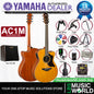 Yamaha AC1M 40 Inch Concert Cutaway Solid Sitka Spruce Top Acoustic Electric Guitar- Natural