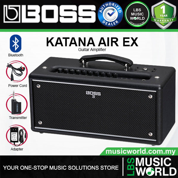 BOSS KATANA-AIR EX 35 Watt 5X2 Inch Wireless Amp Guitar Combo Amplifier Desktop