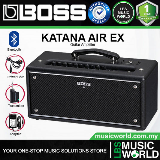 BOSS KATANA-AIR EX 35 Watt 5X2 Inch Wireless Amp Guitar Combo Amplifier Desktop