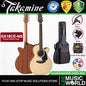 Takamine GX18CE-NS 3/4 Size NEX Mini Cutaway Solid Spruce Top Acoustic Electric Guitar with Bag - Natural Satin (GX18CE NS)