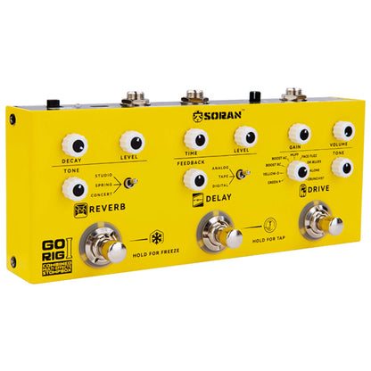 SORAN Go Rig Compact Portable All In One Rechargeable Multi Effects Stompbox (JCMS-G3A JCMS-G3B JCMS-G4)