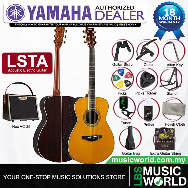 YAMAHA LS-TA TransAcoustic Guitars Acoustic Guitar With Case and Pickup (LSTA)