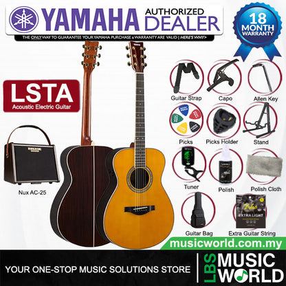YAMAHA LS-TA TransAcoustic Guitars Acoustic Guitar With Case and Pickup (LSTA)
