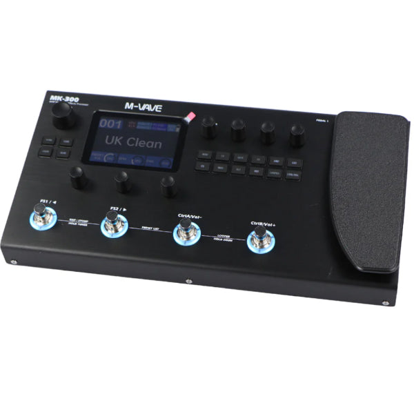 M-VAVE MK-300 Portable Guitar Multi-Effect Processor with Built-in Rechargeable Battery (MK300 MK 300)