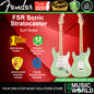Squier By Fender FSR Sonic Stratocaster Electric Guitar With White Pickguard And Maple Fretboard