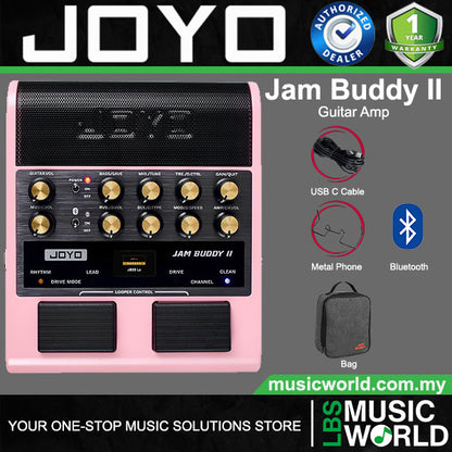 Joyo Jam Buddy II 8 Watt Portable Multi Effect Electric Guitar Amp Built in Bluetooth