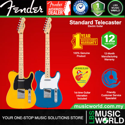 Fender Standard Telecaster Poplar Body Electric Guitar SS Pickup with Maple Fingerboard