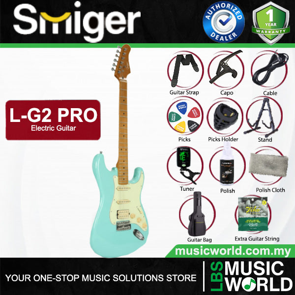 Smiger L-G2-Pro Poplar Body Electric Guitar SSH Pickup With Roasted Maple Neck