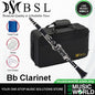 BSL Bb Clarinet B Flat Woodwind Instrument Ebonite for Beginner
