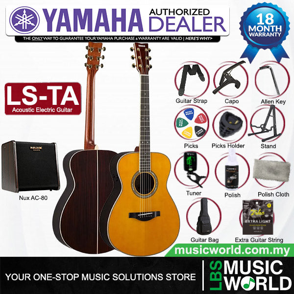 YAMAHA LS-TA TransAcoustic Guitars Acoustic Guitar With Case and Pickup (LSTA)