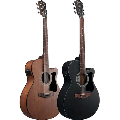 Ibanez VC44CE Cutaway Grand Concert Body Acoustic Electric Guitar with Nandu Wood Fretboard - Open Pore Natural (VC44 CE)