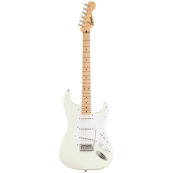 Squier By Fender FSR Sonic Stratocaster Electric Guitar With White Pickguard And Maple Fretboard