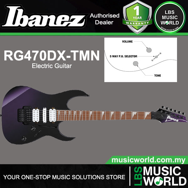 Ibanez RG470DX Meranti Body Electric Guitar with HSH Pickup Jatoba Fretboard and Tremolo