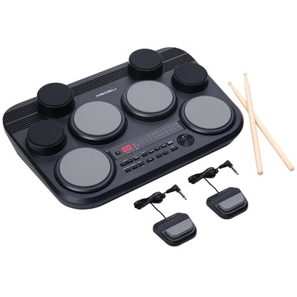 Medeli DD225 8 Pads Portable Tabletop Electric Drum with USB and Built In Speaker