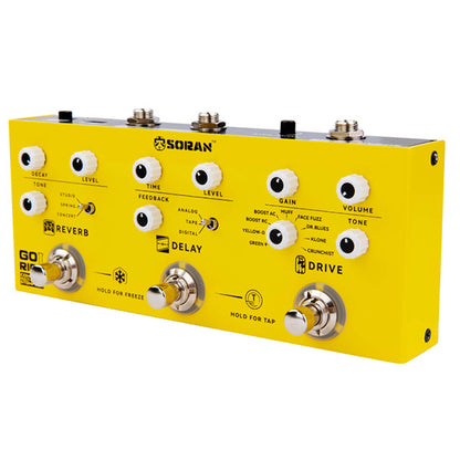 SORAN Go Rig Compact Portable All In One Rechargeable Multi Effects Stompbox (JCMS-G3A JCMS-G3B JCMS-G4)