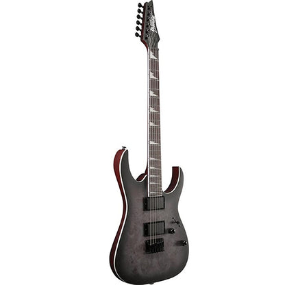 Ibanez GRG121PAR Okoume Body Poplar Burl Top Electric Guitar with HH Pickup - Deep Dusk Burst Flat