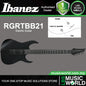 Ibanez RGRTBB21 Baritone Nyatoh Wing Body Electric Guitar with HH Pickup and Ebony Fretboard - Black Flat