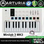 Arturia MiniLab 3 25 Slim Key USB Mini Keyboard Controller (Mini Lab3)