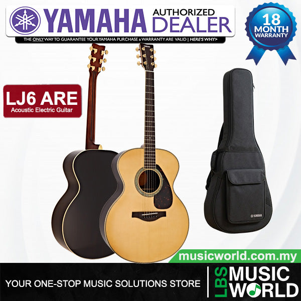 Yamaha LJ6 ARE 41'' Medium Jumbo Solid Spruce Acoustic Electric Guitar With Pickup Natural (LJ 6)