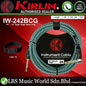 Kirlin IW-242BCG Original Gold Tip Woven Instrument Cable for Electric Acoustic Guitar Keyboard Bass Amplifier (IW242BCG)
