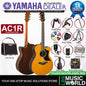 Yamaha AC1R 41 Inch Concert Solid Sitka Spruce Top Acoustic Guitar With Pickup Natural