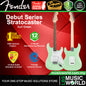 Squier by Fender Debut Stratocaster Electric Guitar with White Pickguard Laurel FB