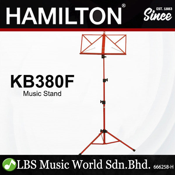 Hamilton KB380F 3 Section Advance Musical Book Stand Black With Bag (KB380)
