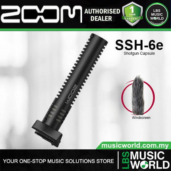 Zoom SSH-6e Stereo Shotgun Mic Capsule for H6essential Recorder