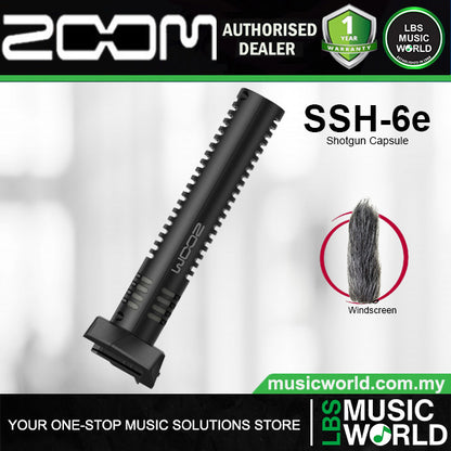 Zoom SSH-6e Stereo Shotgun Mic Capsule for H6essential Recorder