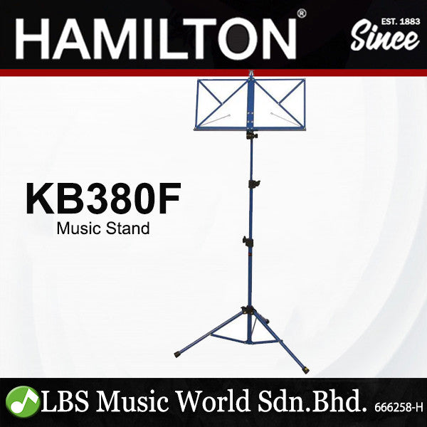 Hamilton KB380F 3 Section Advance Musical Book Stand Black With Bag (KB380)