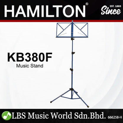 Hamilton KB380F 3 Section Advance Musical Book Stand Black With Bag (KB380)