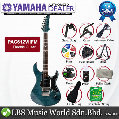 Yamaha PAC612VIIFM Pacifica Electric Guitar With HSS Pickups - Indigo Blue (PAC612 VIIFM)