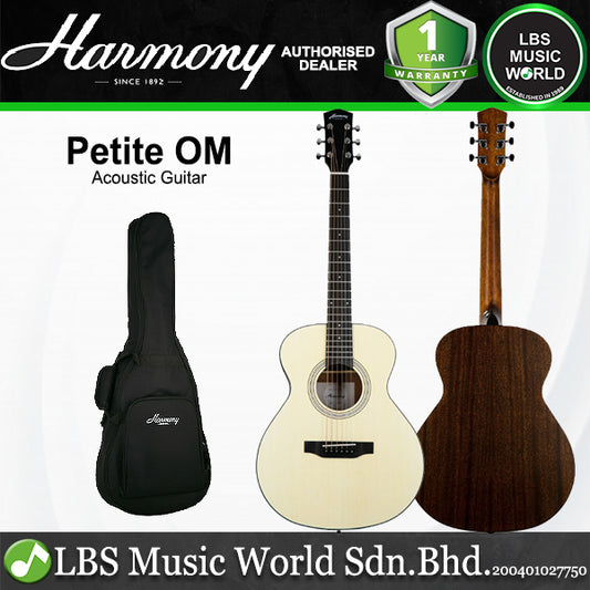 Harmony Foundation Series Terra Petite OM Acoustic Guitar with Bag - Natural Satin