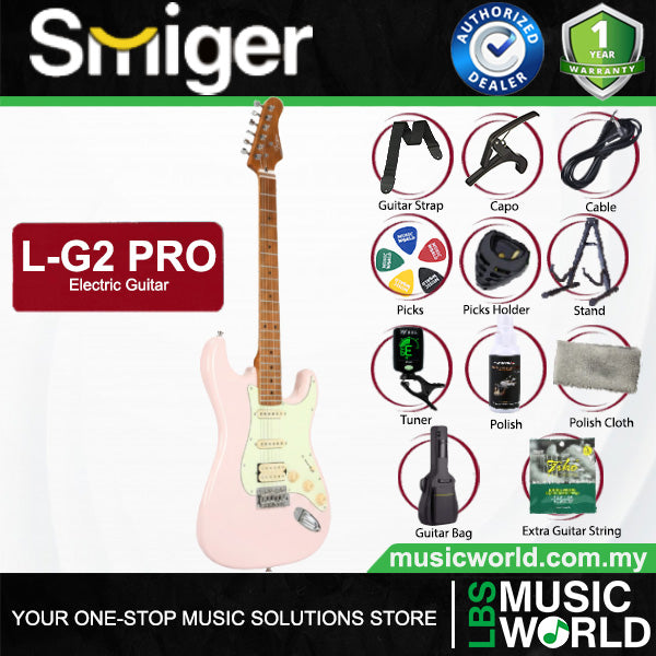 Smiger L-G2-Pro Poplar Body Electric Guitar SSH Pickup With Roasted Maple Neck