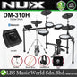Nux DM-310H Full Set Digital Electronic Drum Kit with Bluetooth and Dual Mesh Head (DM310H DM 310H)
