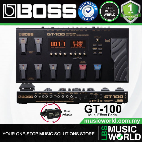 Boss GT-100 Guitar Multi Effect Pedal Processor with Original