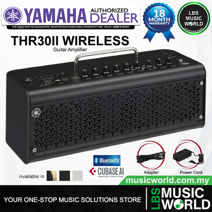 Yamaha THR30II Wireless 30 Watt Modeling Combo Guitar Speaker Amplifier - Black