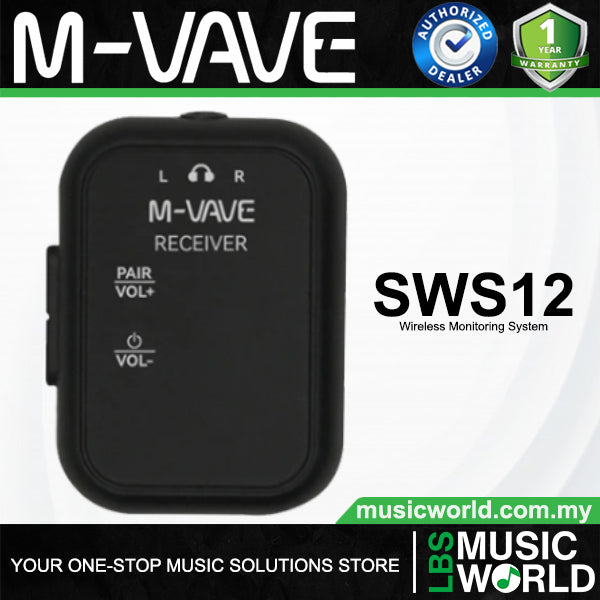 M-VAVE SWS12 2.4 GHz Wireless In Ear Earphone Monitoring Audio Transmission System
