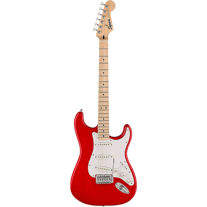 Squier Sonic Stratocaster Complete Pack with Gig Bag, 10G, Cable Strap and Picks - Bundle