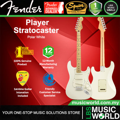 Fender Player Stratocaster Electric Guitar SSS Pickup with Maple Fretboard and Tremolo
